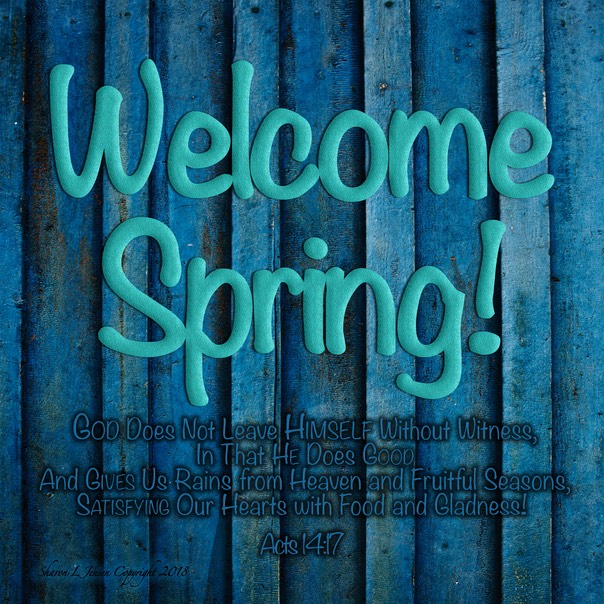 Acts 14-17 Welcome Spring